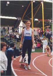 Birgit am Start